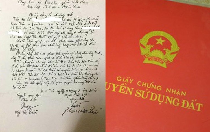 Trường hợp mua bán đất bằng giấy viết tay có hiệu lực